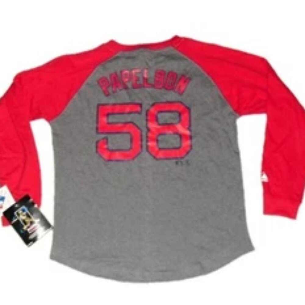 Jonathan Papelbon Red Sox Youth Kids Vintage Shirt Sz. Medium 10-12 New Tag Mlb